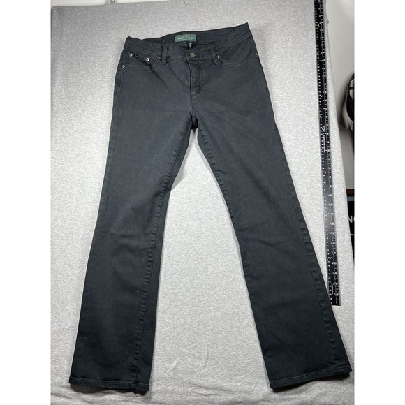 Lauren Ralph Lauren Black Modern‎ Classic Straight Jeans Women’s Size 8 - Picture 3 of 9